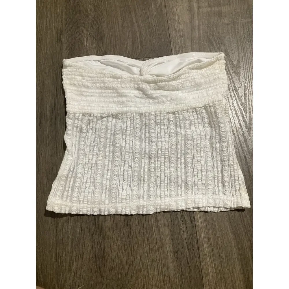 Outcast Exclusive 2 Set Skirt And Tube Twist Top Boho White Beachy Size Small
